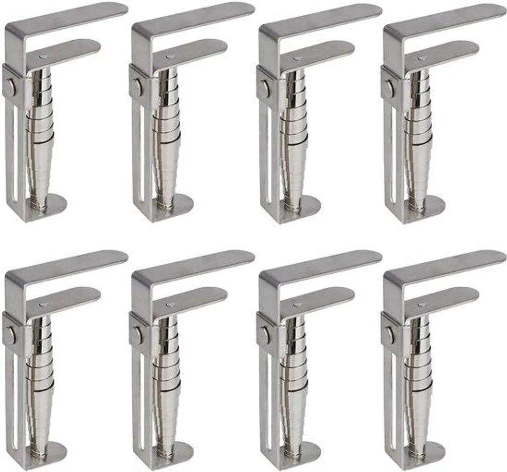 Pinces pour nappes en inox 9,5x5cm lot de 8 - Résistant pour tables de terrasse