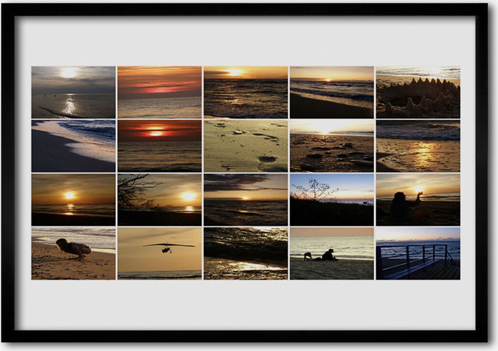 Bild 70x50 MDF-Rahmen Wandkunst Meer Landschaft Produktbild 