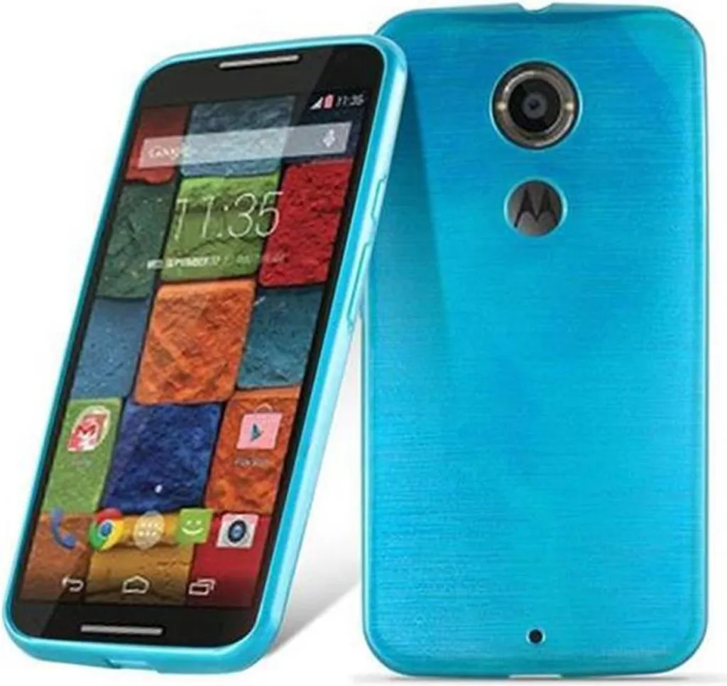 Cover Cadorabo Motorola Moto X2 - Protezione TPU Silicone Turchese