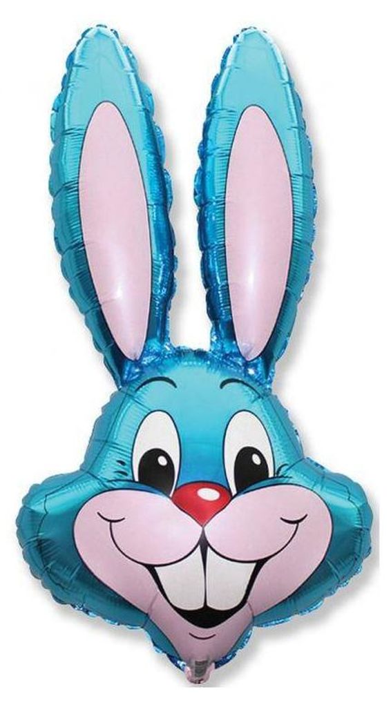 Fóliový balón králik modrý, 66 cm Obrázok produktu 