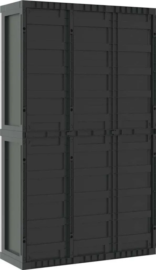 Armoire de jardin étanche 165 cm en PP pour protéger vos outils du vol - 6