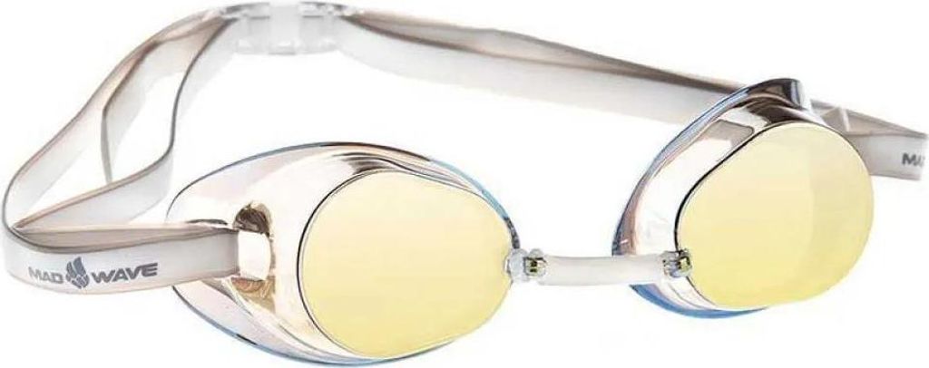 Madwave Racer Schwimmbrille Mit Spiegelglas Gelb Gelb One Size