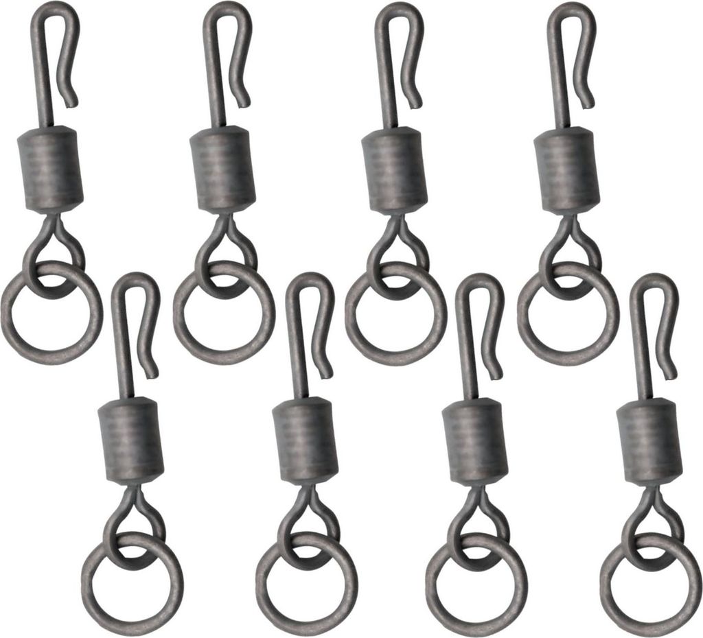 Korda PTFE QC Ring Swivels - 8 Karpfenwirbel, Größe:11