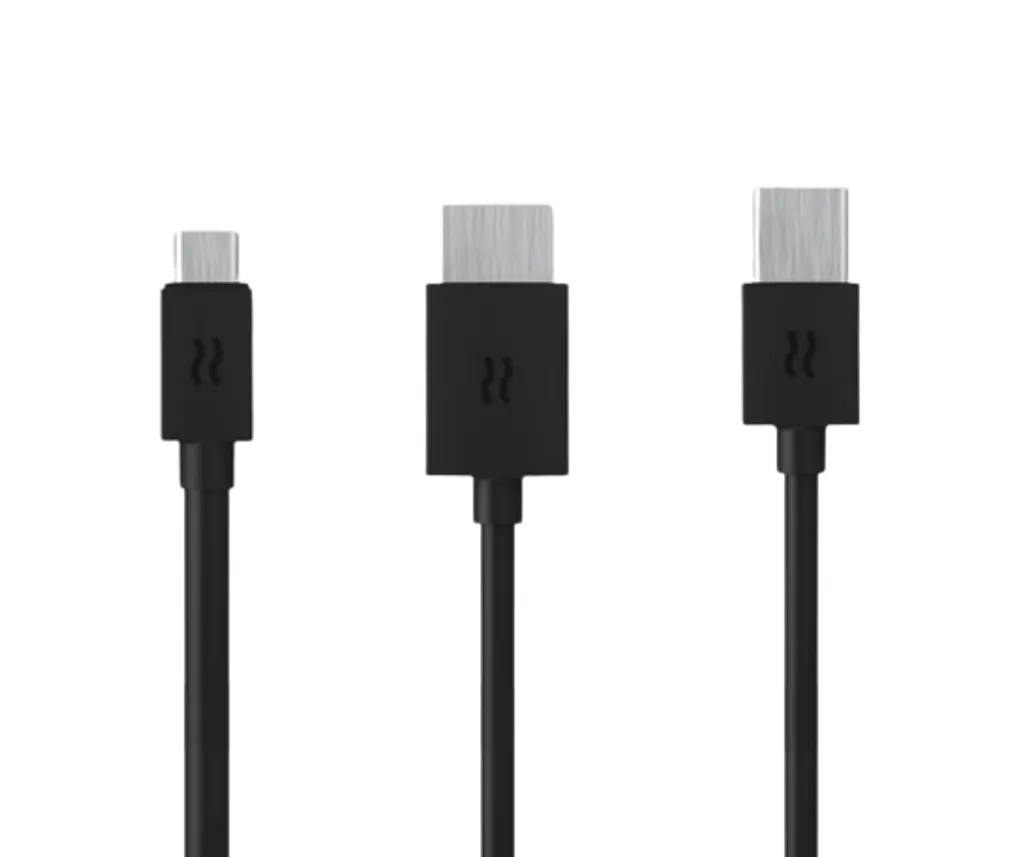 Airtame AirCord HDMI + USB Type-C noir - Câble de connexion vidéo 1m