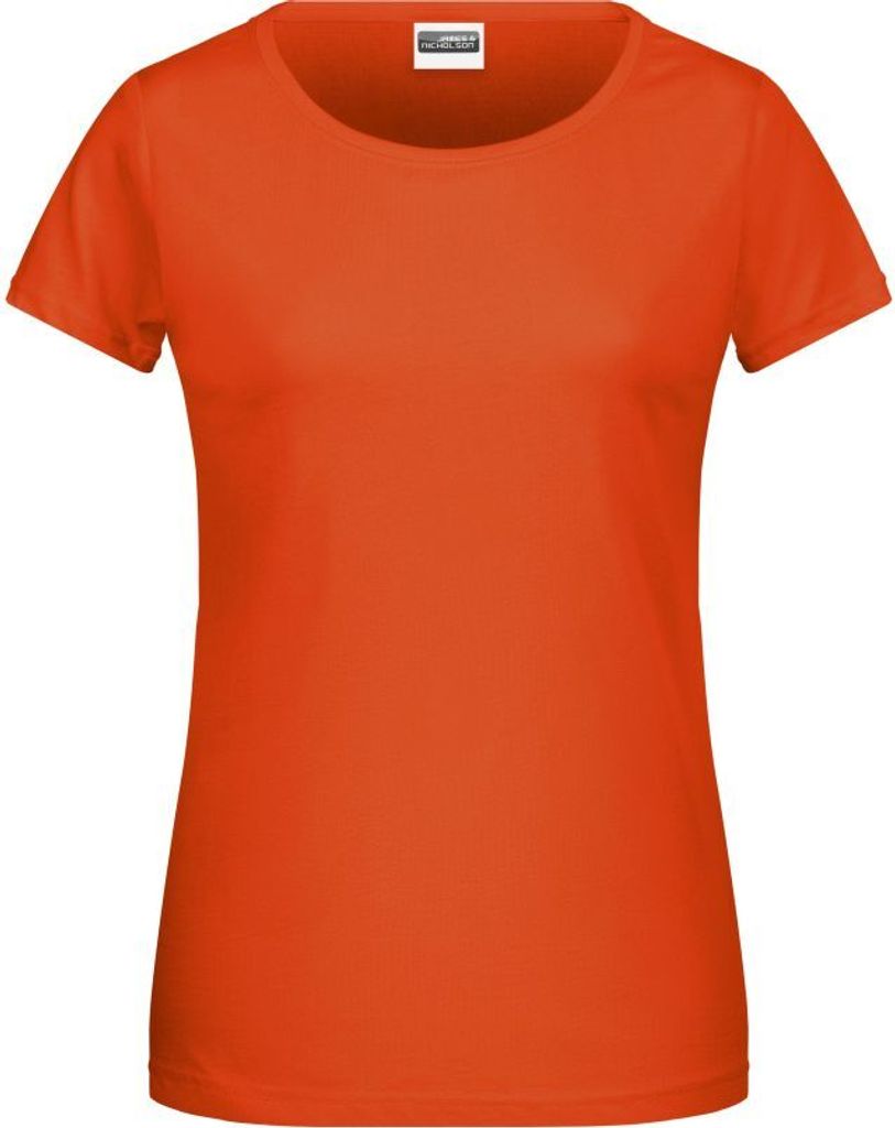 Ladies' Basic-T Damen T-Shirt in klassischer Form dark-orange, Gr. XXL