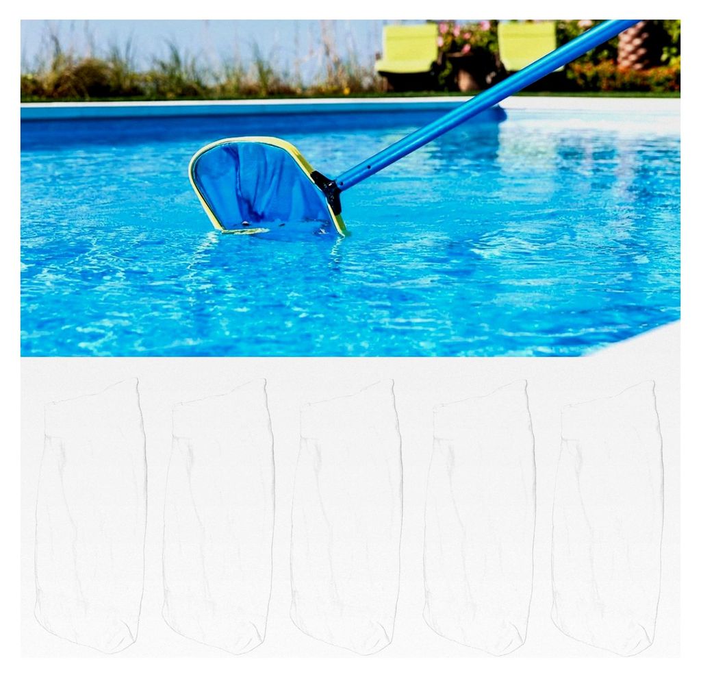 Pool-Skimmer-Socken, Elastischer Ersatzfilter für Schwimmbad und Spa, Zum Auffangen von Schmutz, 5 Stück