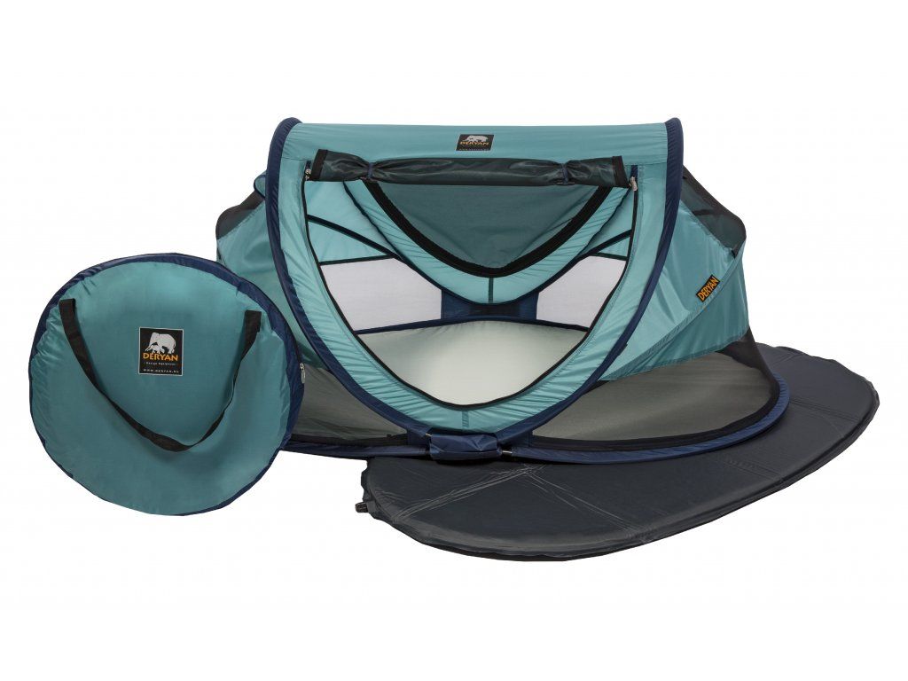 DERYAN Lit de voyage pop-up pour enfants avec moustiquaire Image du produit 