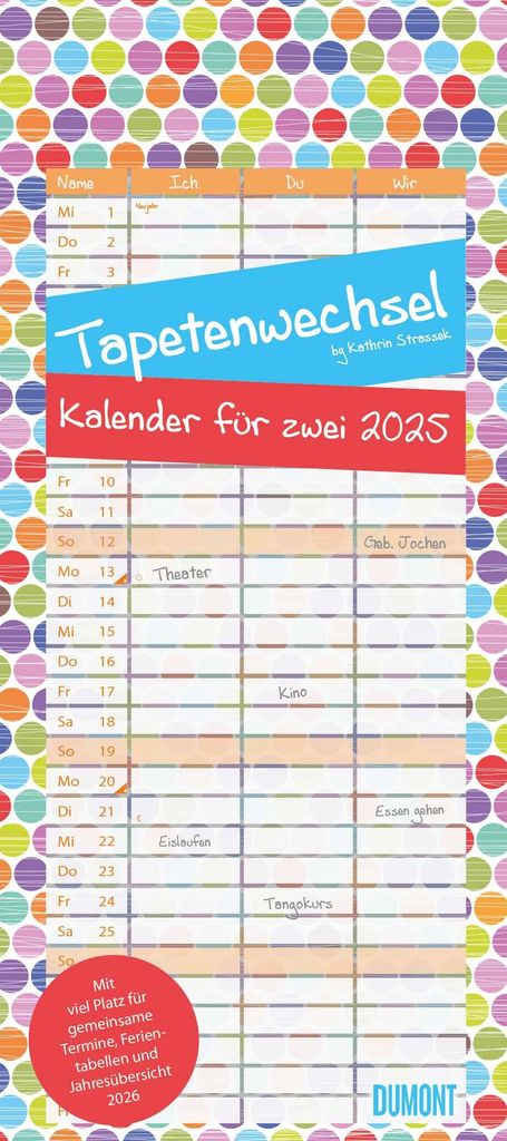 Tapetenwechsel 2025 - Kalender für zwei -  Kaufland.de