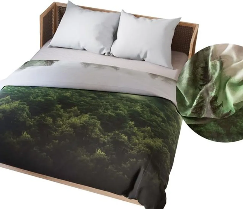 Set Letto Forest Forest 200x220 Cotone Sateen - Look da Instagram