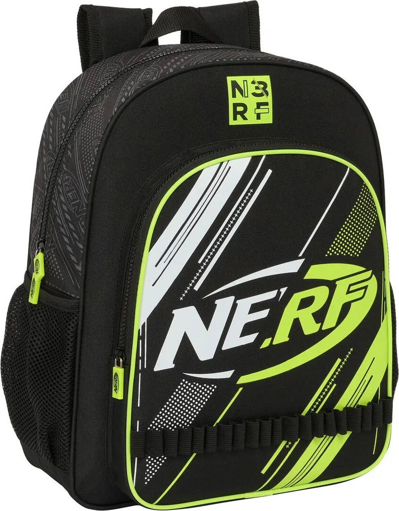 Cartable sac à dos scolaire Nerf Get ready Noir 38cm idéal pour garçon