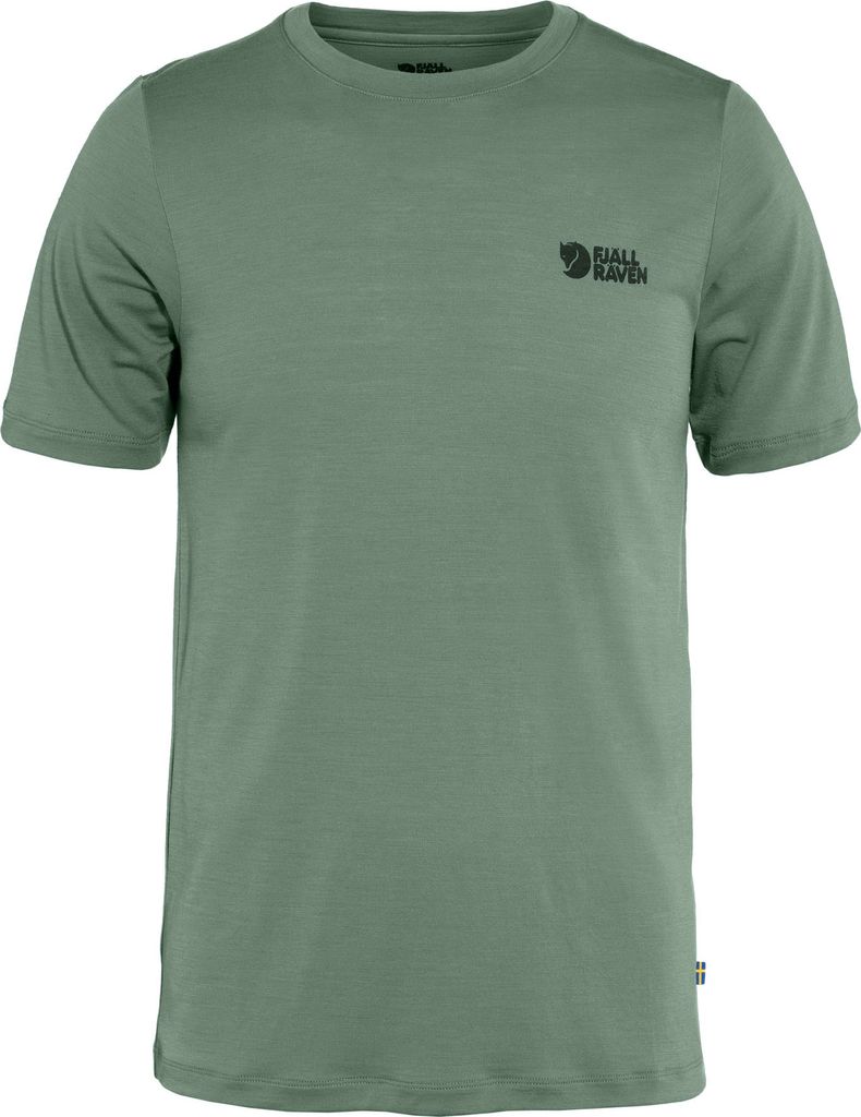 Fjällräven Abisko Wool Logo T-shirt voor heren, kleur: Productafbeelding 