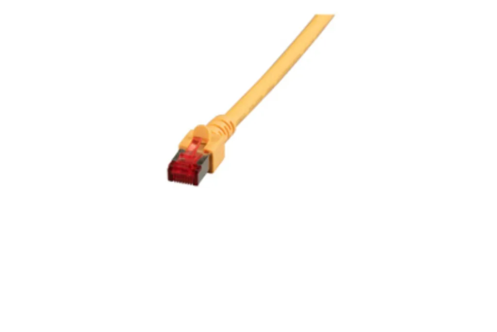 Câble RJ45 Cat.6 blindé S/FTP 40m jaune LSZH anti-interférences EFB