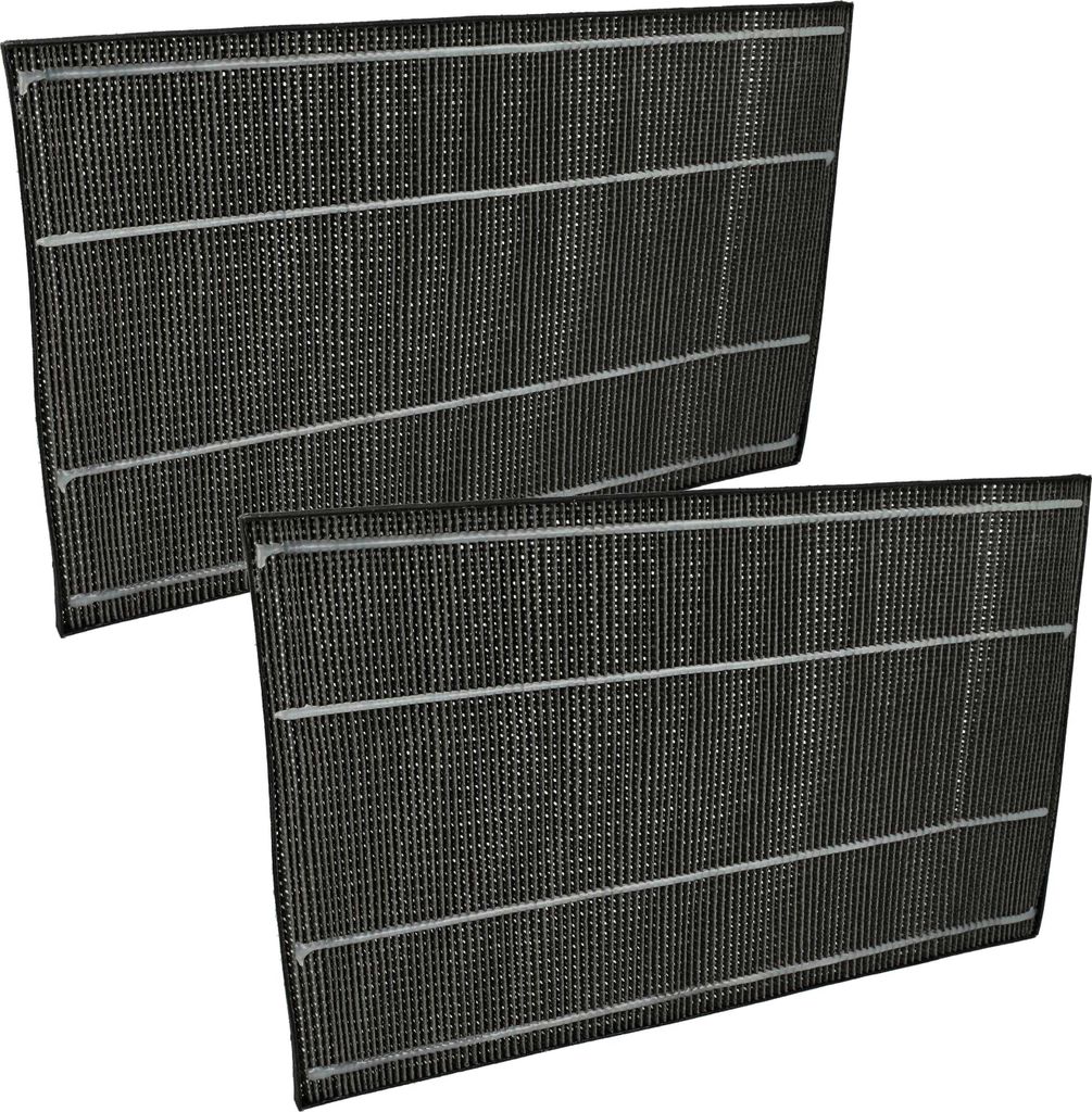 vhbw 2x Aktivkohlefilter kompatibel mit Sharp KC- A50EUW Luftreiniger - Luftfilter Schwarz