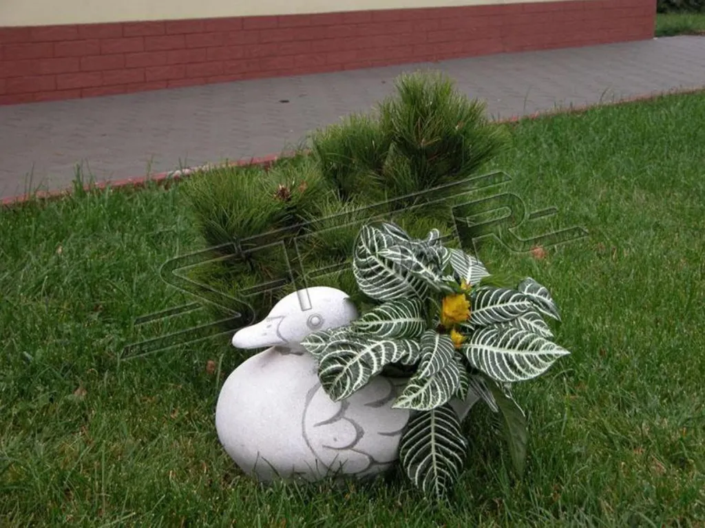 Vase et pot de fleurs en forme de canard - Jardinière décorative 572 - 2