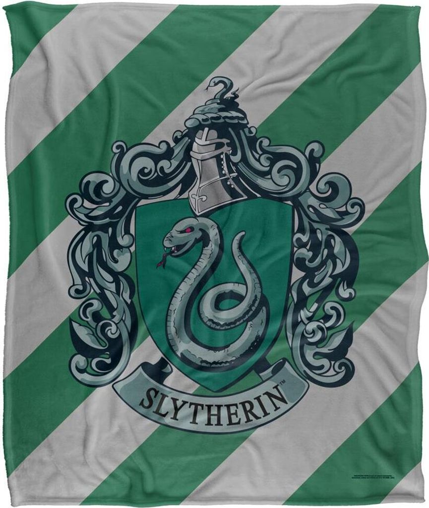 Harry Potter - Decke "Slytherin", Mit Streifen TV18508 (Einheitsgröße) (Bunt)