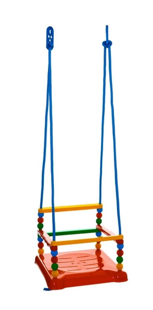 Plastová hojdačka 35 x 34 cm, červená, nosnosť 40 kg, v Obrázok produktu 