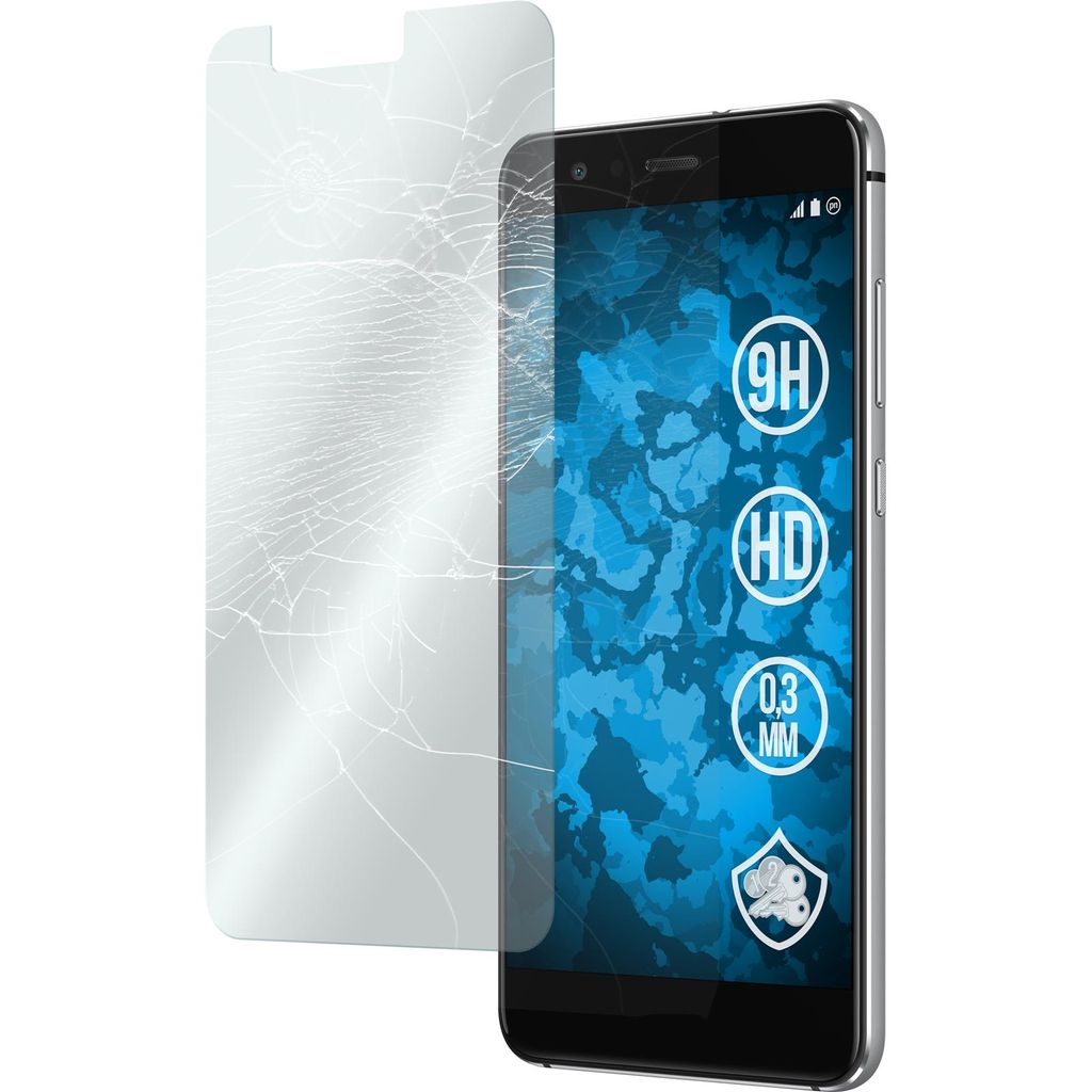 1er-Pack PhoneNatic Glas-Folie klar kompatibel mit Huawei P10 Lite - Panzerglas für P10 Lite