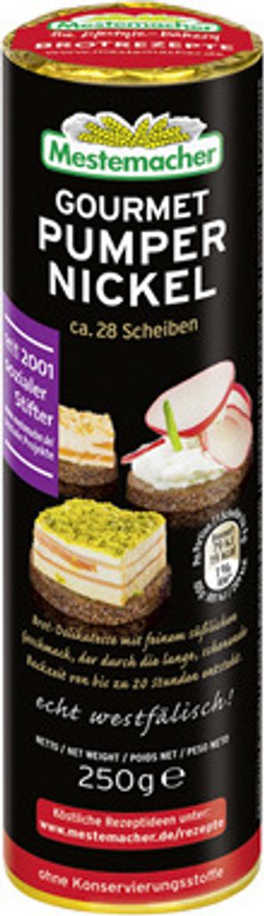 Mestemacher Brot-Delikatesse Gourmet Pumpernickel - 12 x 250 g