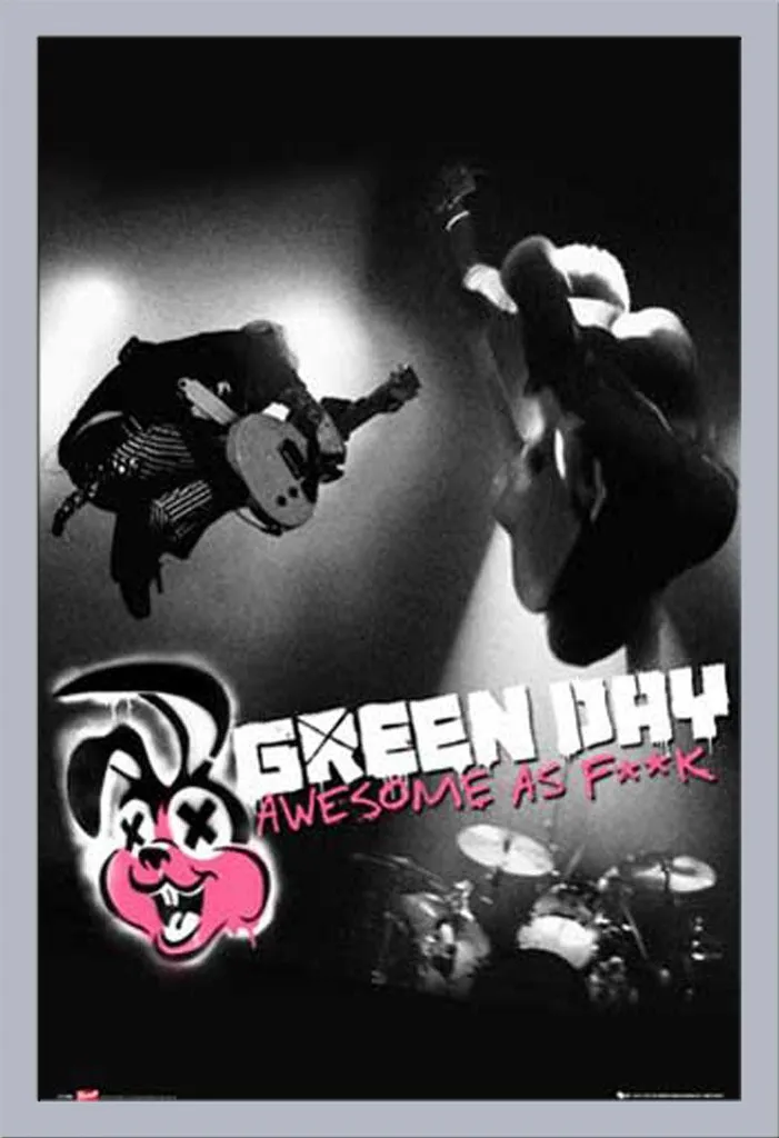 Kit Completo Poster Green Day + Cornice Shinsuke Maxi MDF e Acrilico