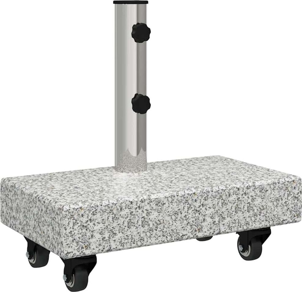 vidaXL Pied de parasol gris 45 x 25 x 45 cm granit Image du produit 