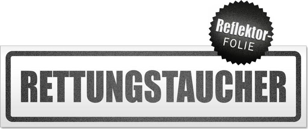Rettungstaucher Magnetschild Schild magnetisch
