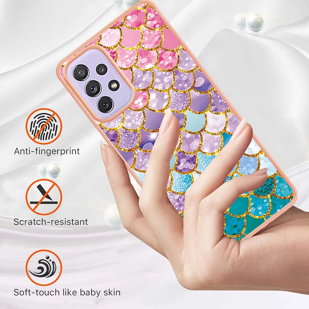 Cover OPPO A73 5G DiaryTown: Silicone Morbido Con Disegno Colorato, Antiurto E Sottile - Rosa