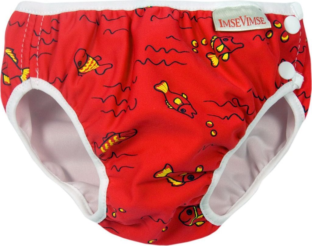 Imse Vimse Schwimmwindel red fish / rote Fische NB (Newborn) 4-6 kg