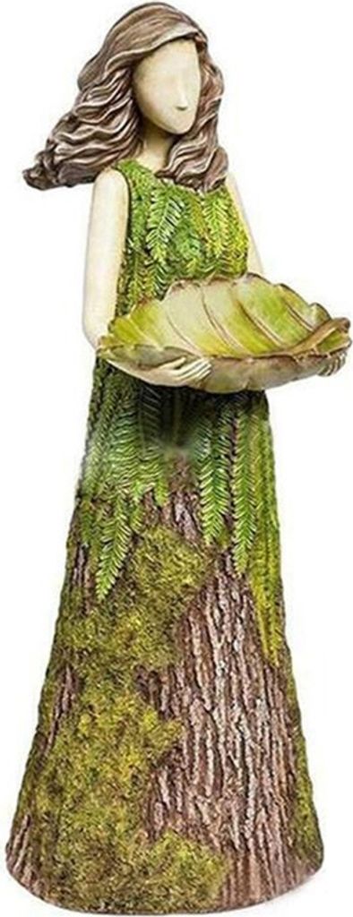 JIZZU Frosch Statuen Garten, Outdoor Tierfigur Dekoration, Solar