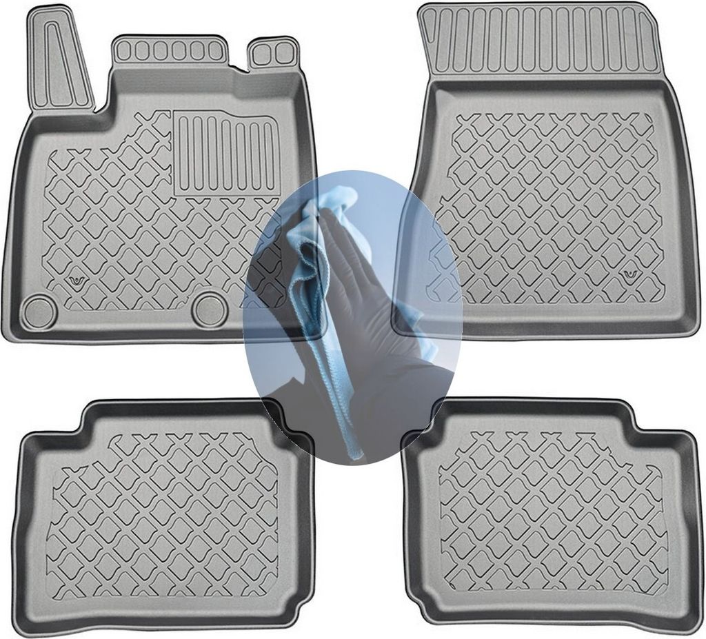 Z522067 TPE-Gummifußmatten kompatibel mit Nissan Qashqai e-Power N-Connecta 3 J12 Steilheck Geländewagen SUV 5-türer 2022-
