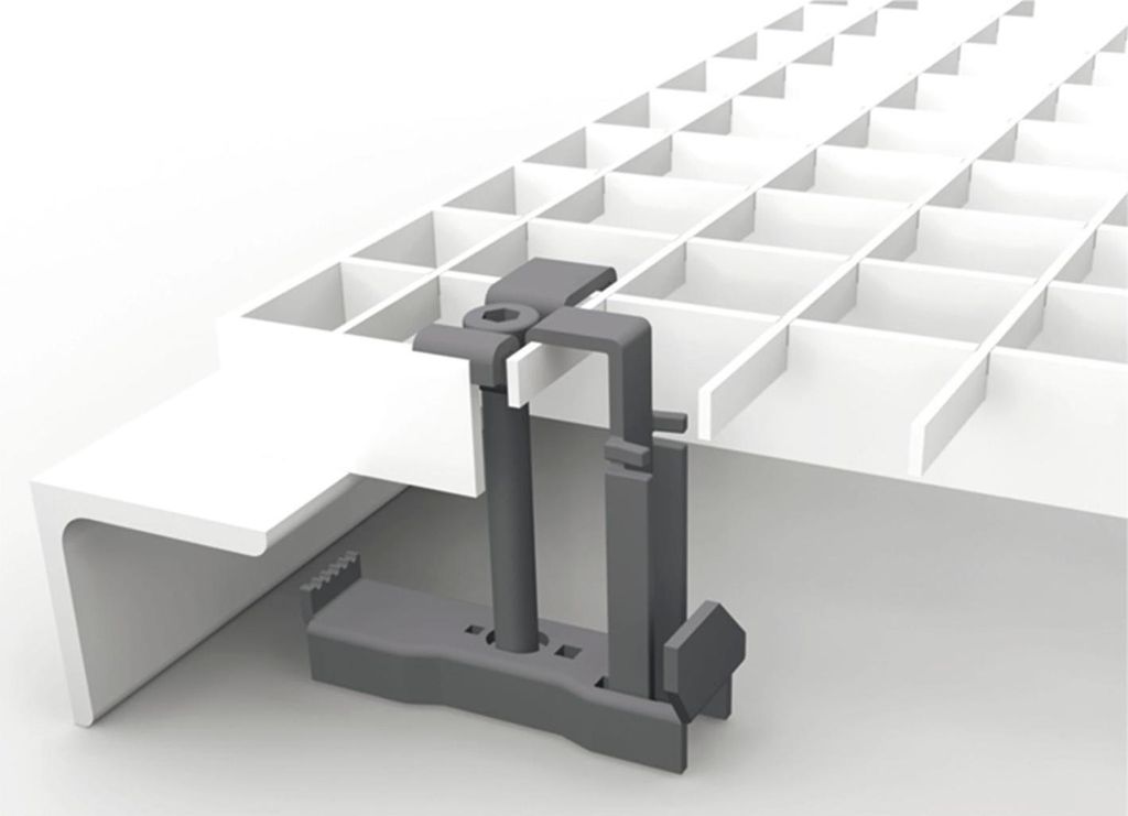 Zubehör Gitterroste feuerverzinkt Befestigungsklemme für MT 33x33 mm