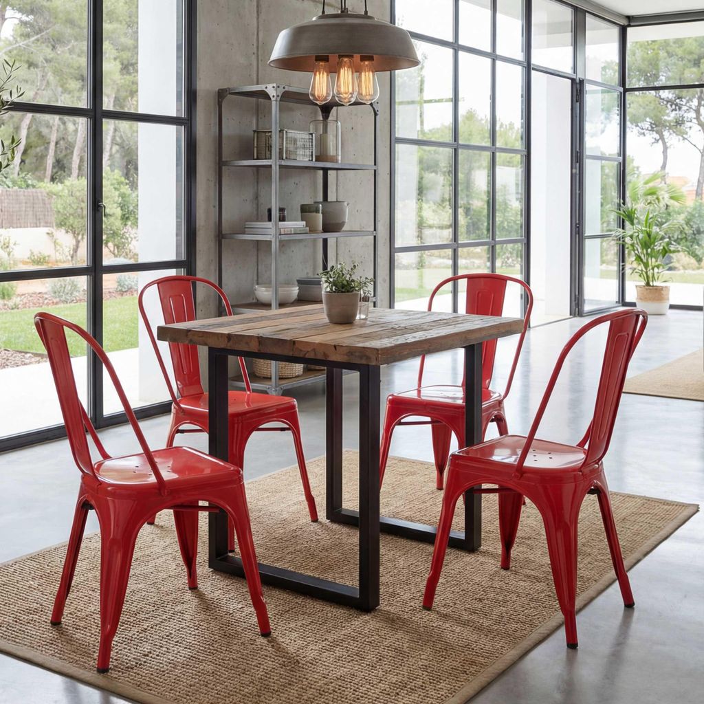 set di 4 sedie HWC-A73, sedia bistrot impilabile, design Immagine del prodotto 
