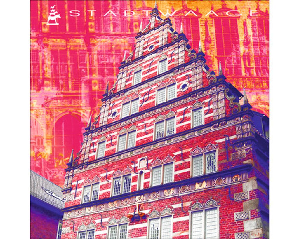 Glasbild Bremen Stadtwaage 50x50 cm