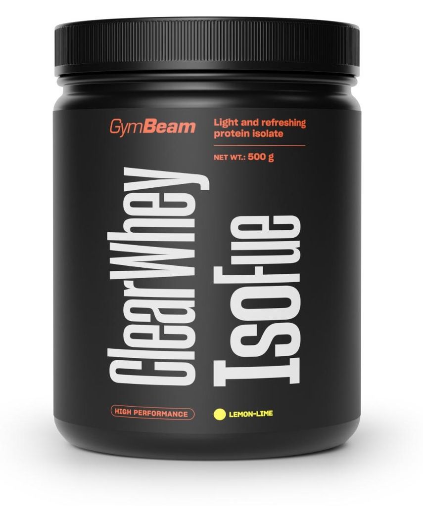 GymBeam - Clear Whey IsoFue, 500 g, Zitrone Limette Produktbild 