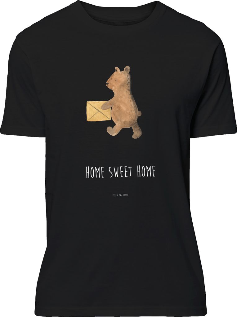 Mr. & Mrs. Panda S T-Shirt Bär Zuhause - Schwarz - Geschenk, Jersey-Shirt, Shirt, Lustiges, Teddy, Tshirt, Einzugsgeschenk Einzug Neues Haus Neue ...