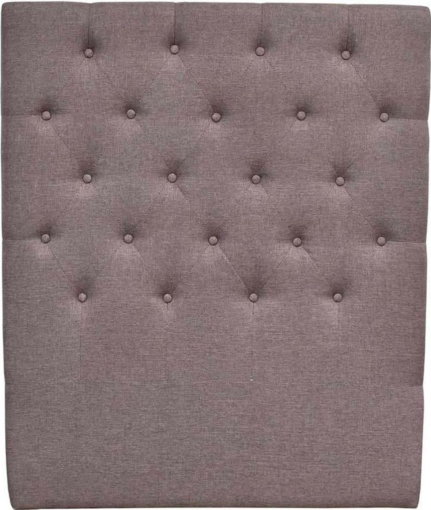 Gepolstertes Kopfteil "Deco" - 99 cm - Taupe - Aus Stoff