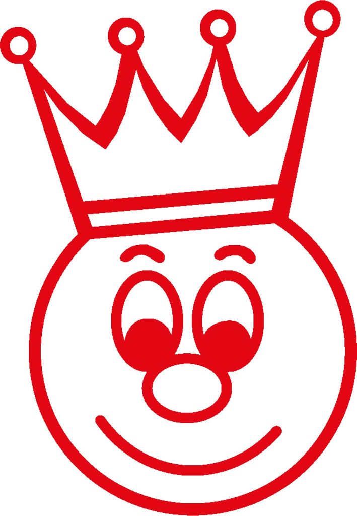 TimeTEX Siebdruck-Stempel "Perpetuum", "Gesicht mit Krone"