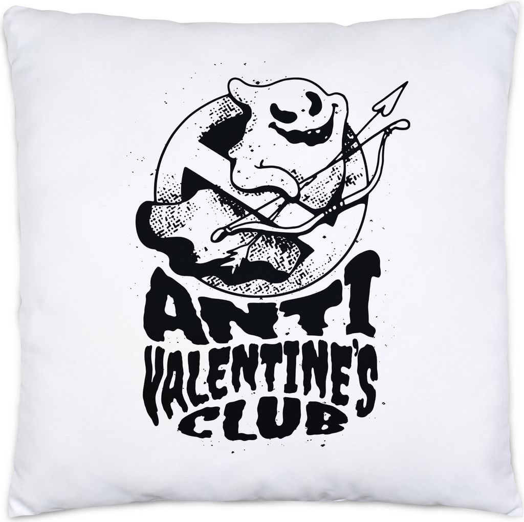 Anti Valentine's Club Kissen Valentinstag Liebe Beziehung Liebesbeweis Liebling Verliebt Liebespaar 14. Februar