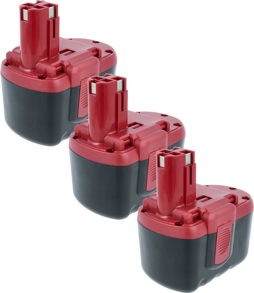 vhbw 3x Akku kompatibel mit Bosch BACCS 24V, GBH-24V, 52324, 52324B, 3924-24, 3960, 3452, 3924, 1660, 1660K-24 Werkzeug (2000 mAh, NiMH, 24 V)