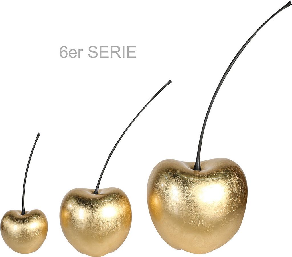 Gilde Kirsche Celebration, Dekoration, Dekoobjekt, Skulptur, Keramik, Goldfarben, H 60 cm, 56151