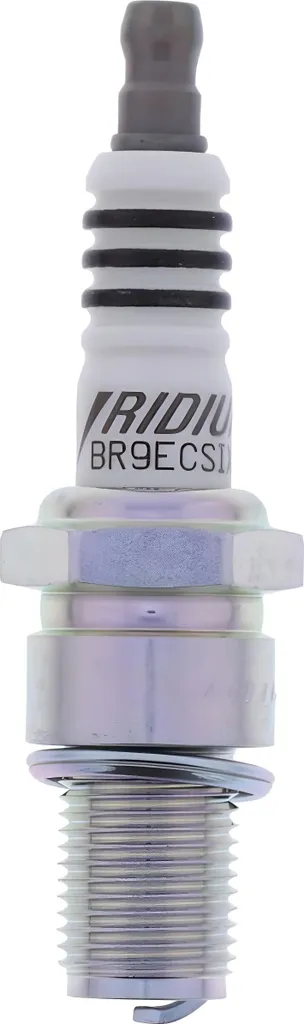 Set di candele NGK 2x BR9ECSIX-5 Candela all'iridio con soppressione delle interferenze, filettatura lunga 19,0 mm Ø 14,0 mm esagono 20,8 mm, distanza tra gli elettrodi 0,50 mm, potere calorifico 9, 6014