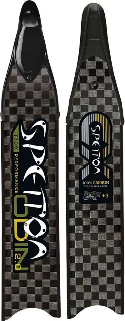 Spetton Cx Odin Quattro Carbon Speerfischen Flossen Schwarz EU 42-43 Schwarz EU 42-43