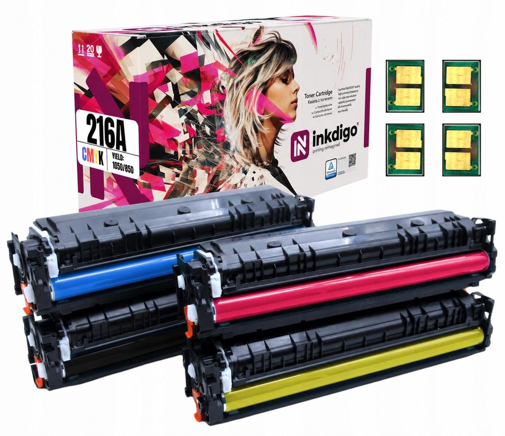 Inkdigo Tonerset W2410-2413A für HP Color LaserJet Pro Produktbild  KI-generiertes Bild