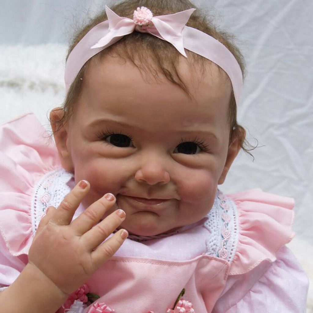 55cm Reborn Baby Girls Realistische Lebensechte Neugeborene Kleinkind Kind Puppe 