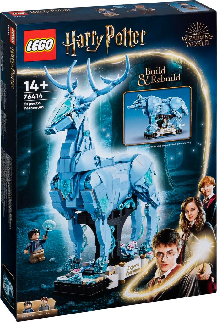LEGO 76414 Harry Potter Expecto Patronum, 2 in 1 Hirsch und Produktbild 