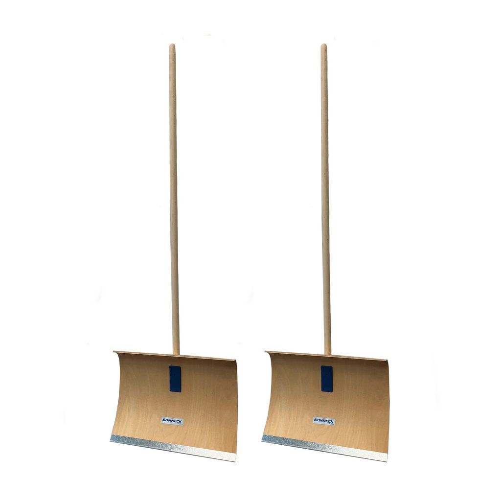 Schneeschaufel Metall Schneeschieber Mit Holzstiel Schneeräumer Ca