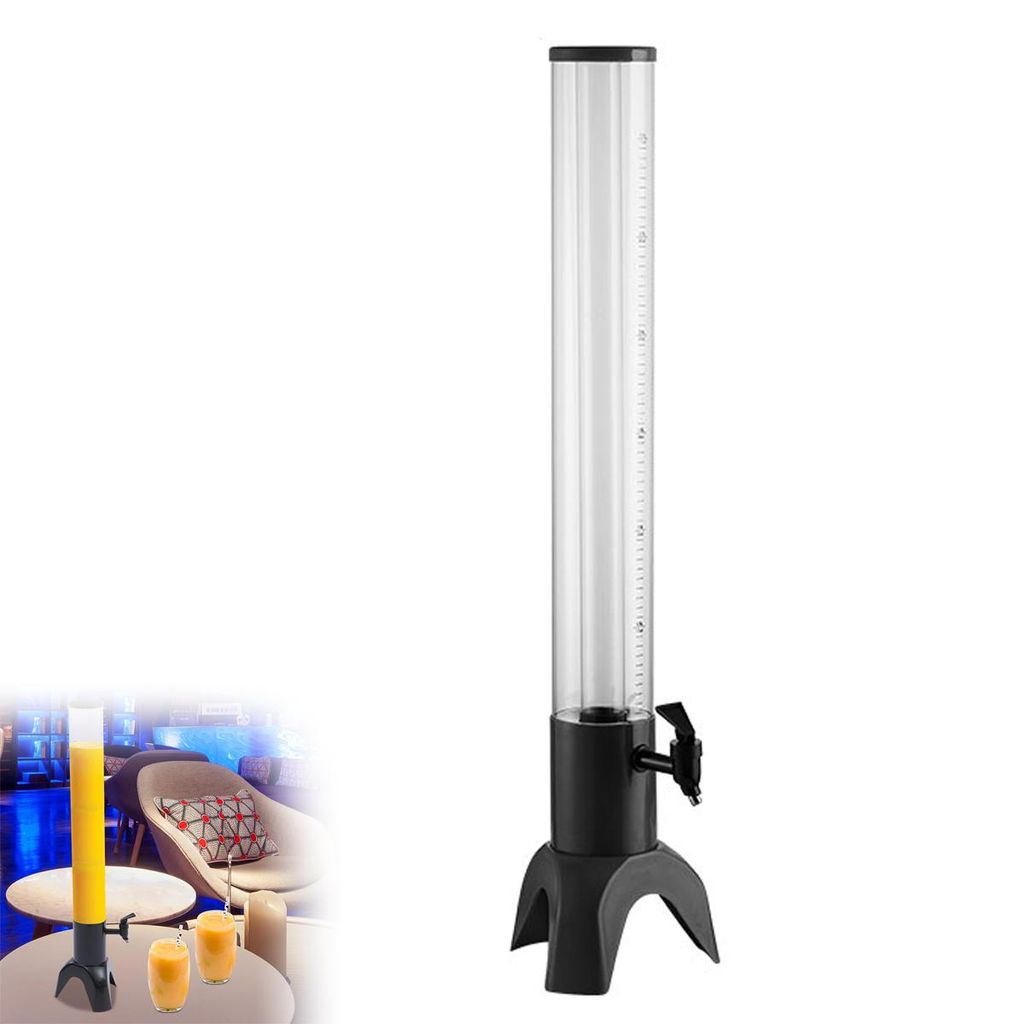 Biersäule mit Zapfhahn, 3 l, Getränkespender mit Kühlung, Produktbild 
