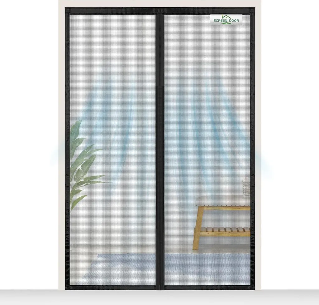Rideau moustiquaire porte 85x215 cm - Toile anti-moustique renforcée