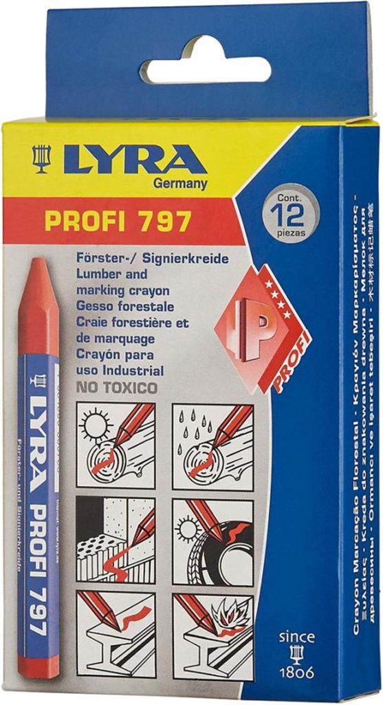 Lyra Förster- und Signierkreide,  rot 12 Stk. Produktbild 