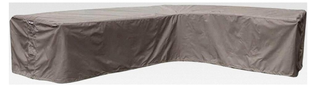 Schutzhülle für L-Form Ecklounge 340 x 270 x 100 H: 70 cm | Atmungsaktiv | Wasserdicht | UV-beständig | Doppelt genähte, Polyurethanversiegelte...