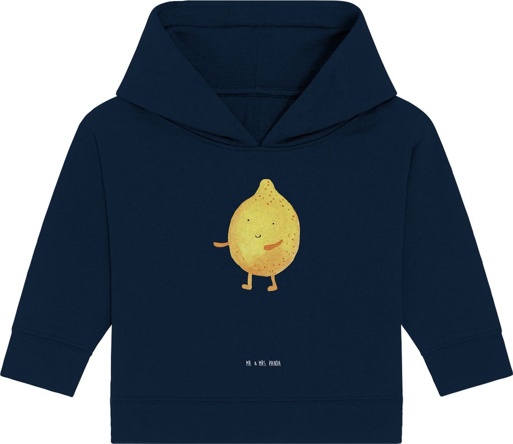 Mr. & Mrs. Panda Organic Baby Hoodie Beste Freunde Zitrone 24. - 36. Monat - French Navy - Geschenk, Kapuzensweatshirt, Fehlende Keywords, Kapuzens...